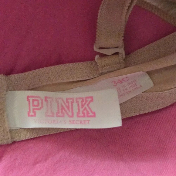 Pink Victoria’s Secret Pushup lined underwire Bra Size 34C - Picture 5 of 7